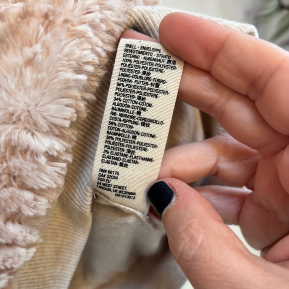 Anthropologie Saturday Sunday Pink Warm Chenille Teddy Cozy Sweatshirt Medium - Picture 8 of 9